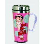 Betty Boop Travel Mug Nurse Design Pink (acrylic)